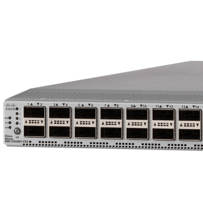 سيسكو N9K-C9336C-FX2 مركز البيانات التبديل 1RU 36p 40G / 100G QSFP28 10 جيجابيت RJ-45 128GB