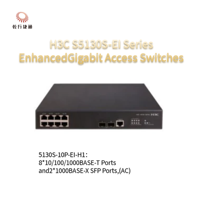 H3C S5130S-EI السلسلة S5130S-10P-EI-H1 محسنة مفاتيح الوصول جيجابيت