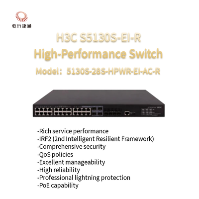 H3C S5130S-EI-R 5130S-28S-HPWR-EI-AC-R التبديل الجيلي القادم عالي الأداء Gigabit Ethernet
