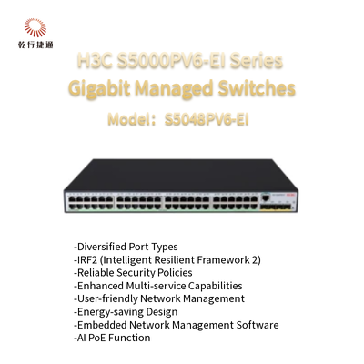 H3C S5000PV6-EI Series S5048PV6-EI  Gigabit Managed Switches