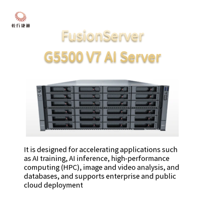 خادم الذكاء الاصطناعي FusionServer G5500 V7 4U 2 x الجيل الرابع / الخامس Intel® Xeon® المعالجات القابلة للتوسع