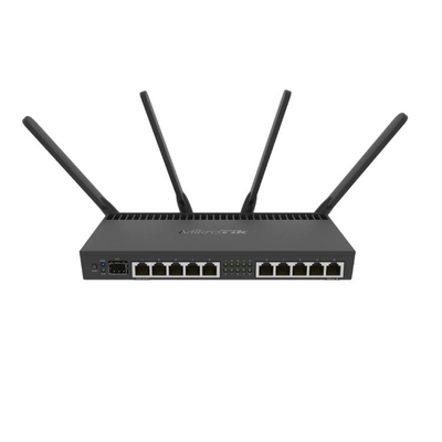 SFP + 10Gbps MikroTik RB4011 رباعي النواة 1.4 جيجا هرتز وحدة المعالجة المركزية Mikrotik Rb4011
