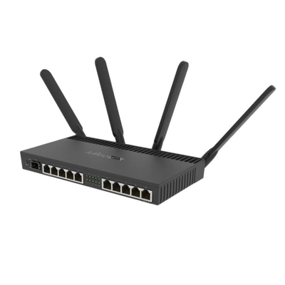 SFP + 10Gbps MikroTik RB4011 رباعي النواة 1.4 جيجا هرتز وحدة المعالجة المركزية Mikrotik Rb4011