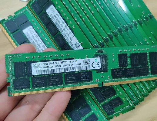 ذاكرة وصول عشوائي (RAM) للخادم بسعة 64 جيجا بايت من Hynix ذات رتبة مزدوجة x4 DDR4-3200 ذاكرة REG RDIMM ECC