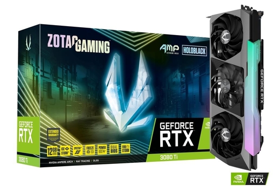 بطاقة رسومات Geforce سعة 12 جيجابايت وسعة 19 جيجابت في الثانية ZOTAC GAMING GeForce RTX 3080 Ti AMP Holo