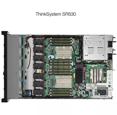 12 فتحة 1U Rackmount Server Lenovo ThinkSystem SR630 Rack Server