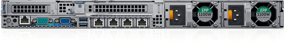 Dell Emc 1u Powerge R640 Rack Server 28 مركزًا لكل معالج