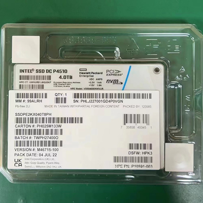 الخوادم Intel 4TB SSD DC P4510 2.5 U.2 NVMe PCIe SSDPE2KX040T8 SSDPE2KX040T801