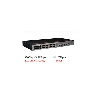 S5735S-L24T4S-QA2 Huawei Switch 24 بوابة Gigabit Ethernet + 4 بوابة Gigabit Fiber Optic