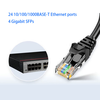 S5735S-L24T4S-QA2 Huawei Switch 24 بوابة Gigabit Ethernet + 4 بوابة Gigabit Fiber Optic