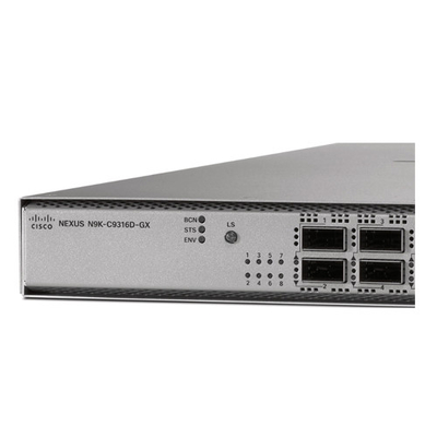 N9K-C9316D-GX محولات داتا كوم مع 16p 400/100G QSFP-DD RJ-45 SFP 4 نواة وحدة المعالجة المركزية 128GB SSD Drive
