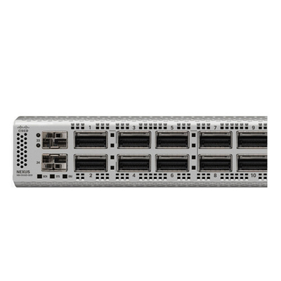 N9K-C9332D-GX2B cisco 10 جيجابيت إثنترنيت المفتاح مع 32p 400/100 جيجابيتس QSFP-DD الموانئ و 2p 1/10 SFP + الموانئ