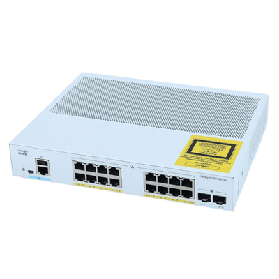 سيسكو C1000-16P-2G-L غيغابيت طبقة 2 الشبكة المدارة المؤسسات البديل 16 منفذ RJ45 PoE + 2SFP العلوية الضوئية 120W