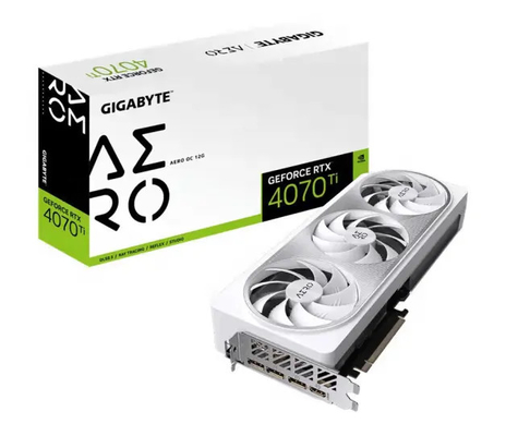 راند نيو NVIDIA GeForce RTX 4070 TIAERO OC 12G GPU سطح المكتب PCI Express واجهة HD DP DisplayPort انتاج 8GB مذكرة فيديو