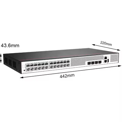 S5735S-L24T4X-A1 24 10/100/1000BASE-T منافذ Ethernet 4 10 جيجابيت SFP + AC