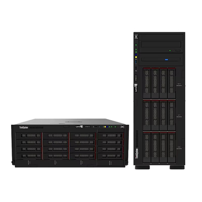 لينوفو ST650V2 خادم GPU للتعلم العميق 4310 * 2 / 64G / 2 * 480G + 4 * 8T / R530-8i