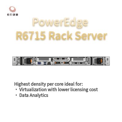 PowerEdge R6715 خادم رف الحجم الصحيح للذاكرة وكثافة التخزين