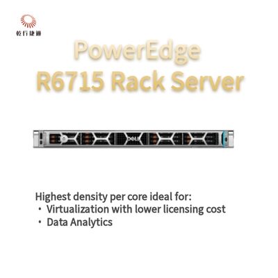 PowerEdge R6715 خادم رف الحجم الصحيح للذاكرة وكثافة التخزين