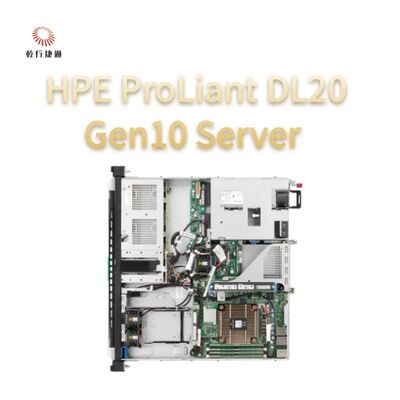 خادم HPE ProLiant DL20 Gen10 مضغوط متعدد الاستخدامات لمؤسسات سلسلة التجزئة، خادم 2 طريق، خادم تخزين البيانات