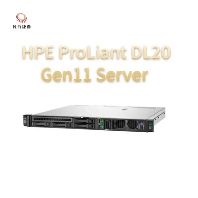 خادم رف HPE ProLiant DL20 Gen11، نظام تخزين فلاش، خادم بمعالج Xeon