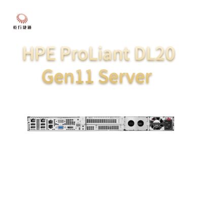 خادم رف HPE ProLiant DL20 Gen11، نظام تخزين فلاش، خادم بمعالج Xeon