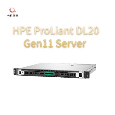 HPE ProLiant DL20 Gen11 خادم رف, نظام تخزين فلاش, 1U Rackmount Server مبيعات