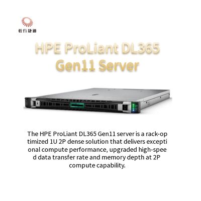 خادم HPE ProLiant DL365 Gen11، حل كثيف 1U 2P، خادم قابل للتطوير للأعمال المتنامية