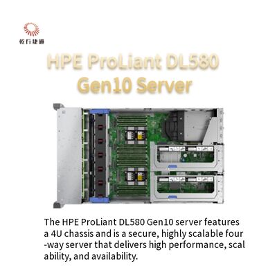 HPE DL580 Gen10 4U Rack Server Xeon Gold 5218R وحدة المعالجة المركزية 32/64GB ذاكرة