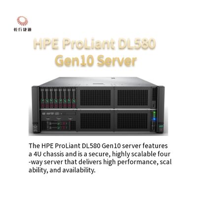 HPE DL580 Gen10 4U Rack Server Xeon Gold 5218R وحدة المعالجة المركزية 32/64GB ذاكرة