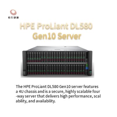 HPE DL580 Gen10 4U Rack Server Xeon Gold 5218R وحدة المعالجة المركزية 32/64GB ذاكرة