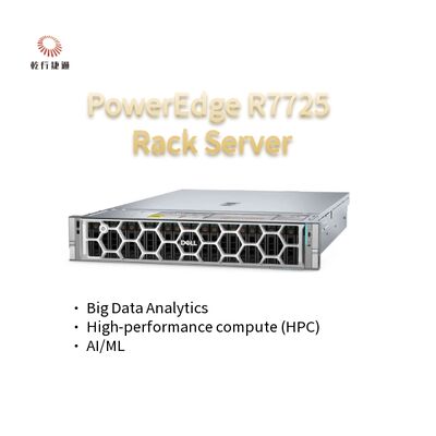 خادم تجاري بأسعار معقولة للبيع PowerEdge R7725 خادم رف