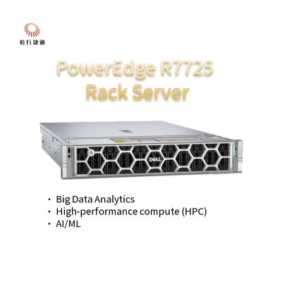خادم تجاري بأسعار معقولة للبيع PowerEdge R7725 خادم رف