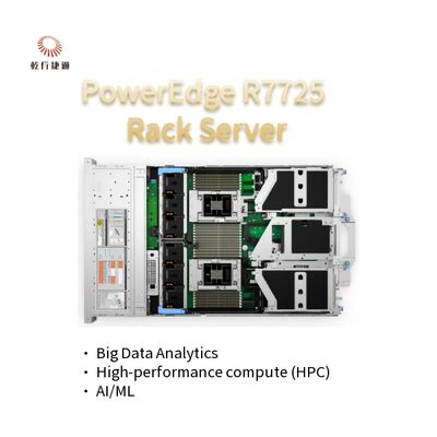 خادم تجاري بأسعار معقولة للبيع PowerEdge R7725 خادم رف