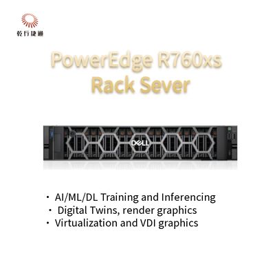 Poweredge R760 R760xs R760xa 2U Storage High Performance Computing Server 