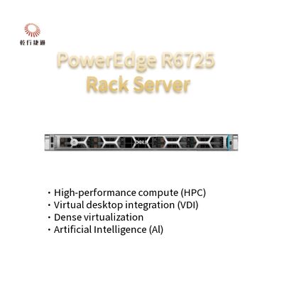خادم الرفوف عالي التقنية PowerEdge R6725 بحجم 1U مع معالج AMD EPYC من السلسلة 9005