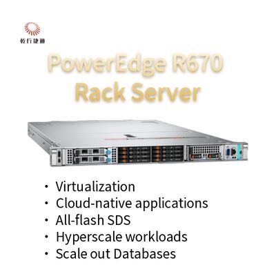 PowerEdge R670 1u Rack Server سعر المصنع معالجات Intel Xeon 6