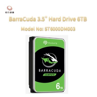 سيجيت باراكودا 3.5 " القرص الصلب 6TB رقم الطراز: ST6000DM003