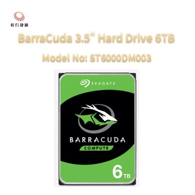 سيجيت باراكودا 3.5 " القرص الصلب 6TB رقم الطراز: ST6000DM003