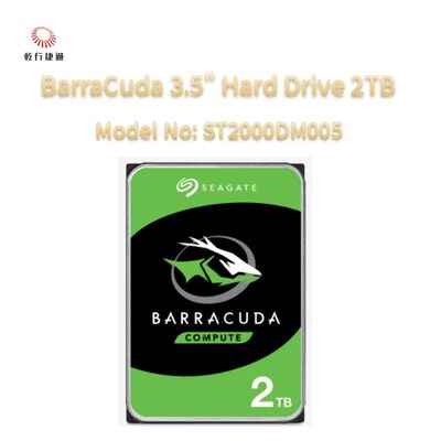 Seagate BarraCuda 3.5" Hard Drive 2TB Model No: ST2000DM008