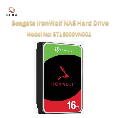 محرك الأقراص الصلبة Seagate IronWolf® للتخزين المتصل بالشبكة (NAS) رقم الموديل: ST16000VN001