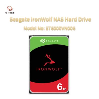 محرك أقراص صلبة Seagate IronWolf® للتخزين المتصل بالشبكة (NAS) رقم الموديل: ST6000VN006