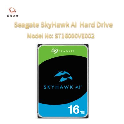 محرك أقراص صلبة للفيديو Seagate SkyHawk AI، رقم الموديل: ST16000VE002