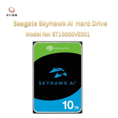 محرك أقراص صلبة للفيديو Seagate SkyHawk AI، رقم الموديل: ST10000VE001