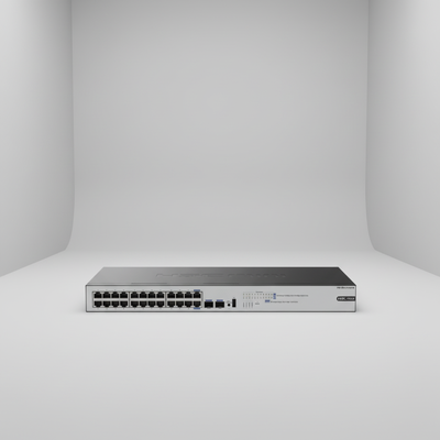 H3C Mini S1226FX 10G Uplink Switch مفتاح أخضر موفر للطاقة