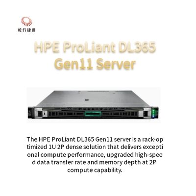 خادم HPE ProLiant DL365 Gen11، حل كثيف 1U 2P، خادم قابل للتطوير للأعمال المتنامية