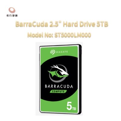 محرك الأقراص الصلبة سيجيت باراكودا 2.5 بوصة سعة 5 تيرابايت رقم الموديل: ST5000LM000